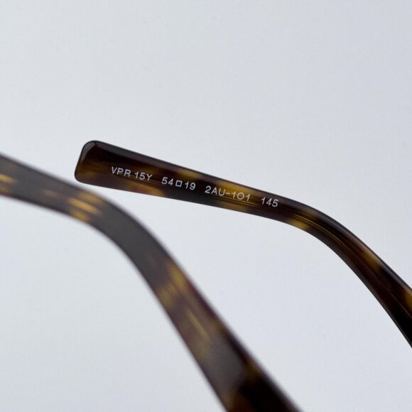 Prada PR15YV 2AU1O1 Men BRAND NEW Eyeglasses Havana Rectangle Unisex - Picture 9 of 10